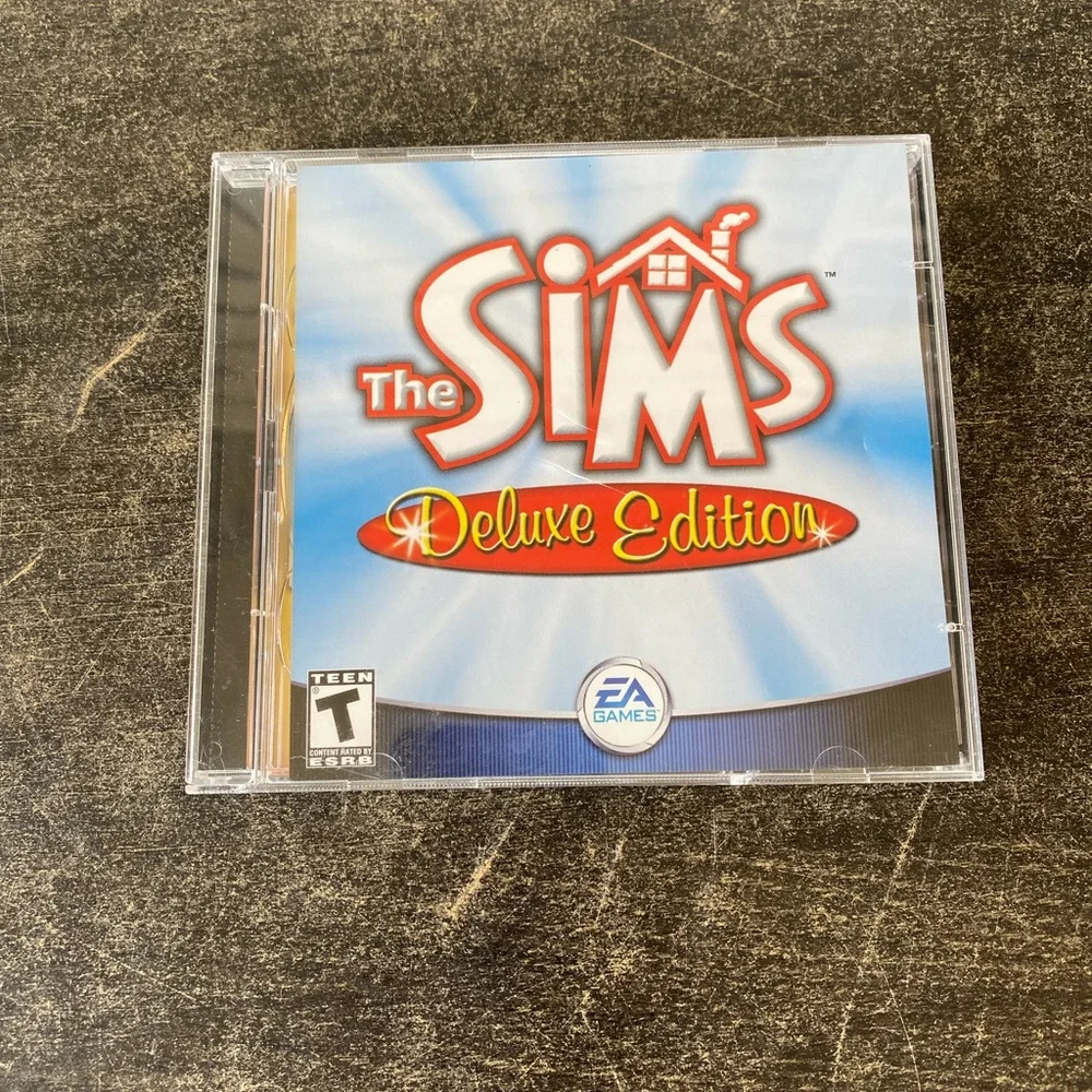 The Sims Deluxe Edition Computer Games PC CD ROM Windows EA Games 2 Discs